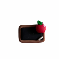 Mini Blackboard with apple Blank